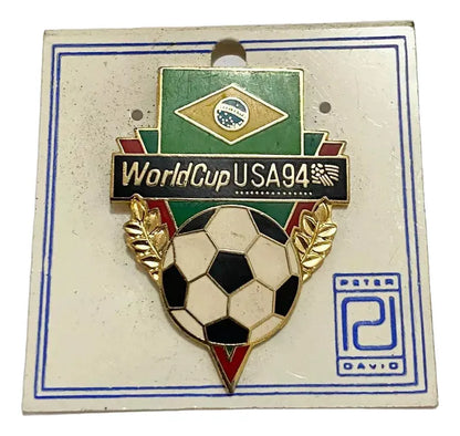Broche Antigo Dourado Copa Do Mundo De Futebol 1994 Usa