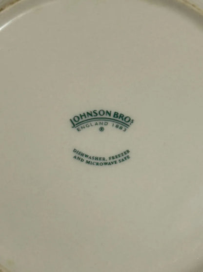 Prato Antigo Johnson Bros Chatsworth Azul Cerâmica Inglesa - Azul E Branco