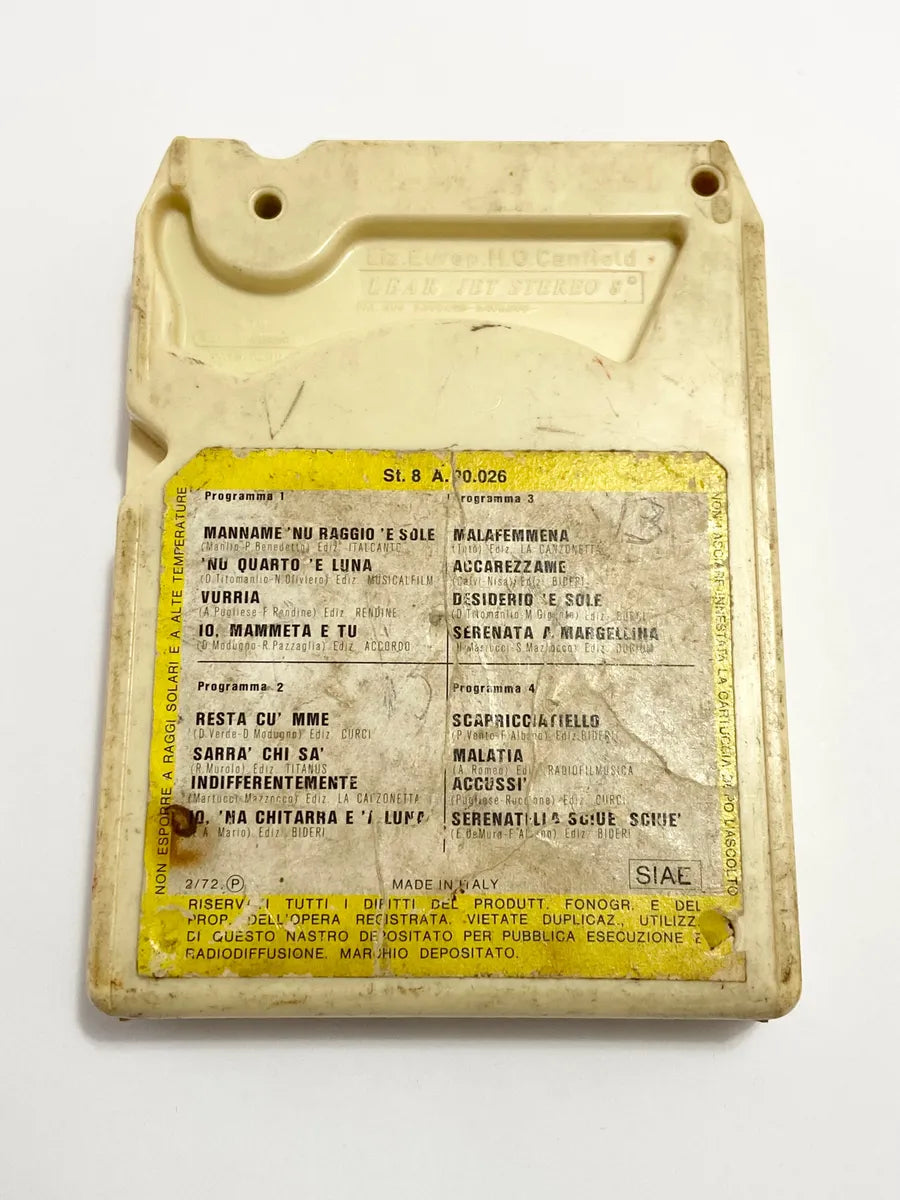 Cartucho Fita 8 Track Roberto Murolo - Canzoni Napoletane 8 Track