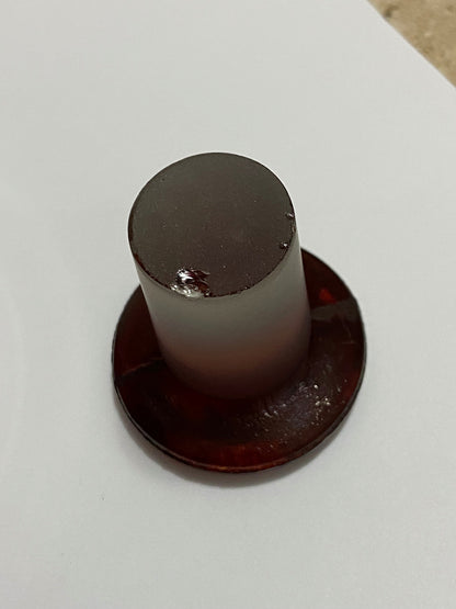 Antigo Frasco De Vidro De Farmácia Âmbar Marca Pyrex 1000ml