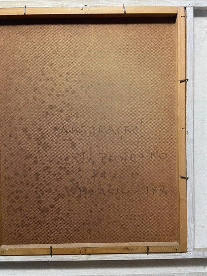 J. L Zechetto 1977 - Quadro Antigo Oléo S/ Tela - Abstração