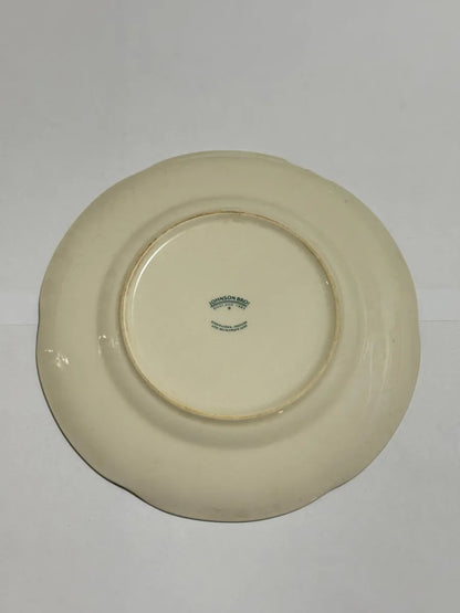 Prato Antigo Johnson Bros Chatsworth Azul Cerâmica Inglesa - Azul E Branco