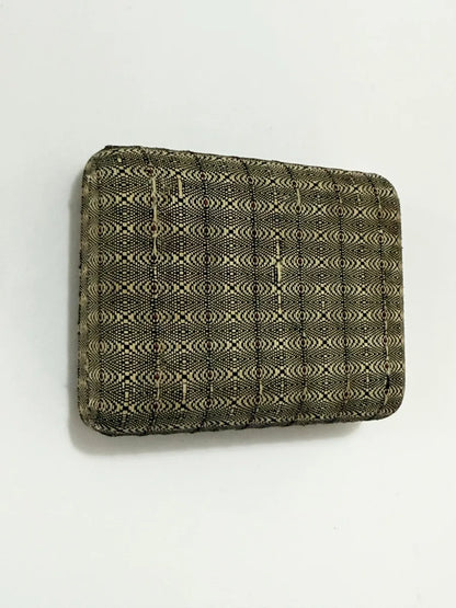 Caixa Porta Jóias Antiga Forrada Em Tecido Decorado