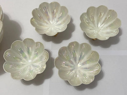 Antigo Conjunto Para Sobremesa Anos 40 Em Porcelana Nacarada