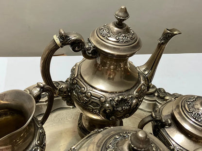 Baixela Portuguesa Prata 833 Estilo D. João V Chá E Café