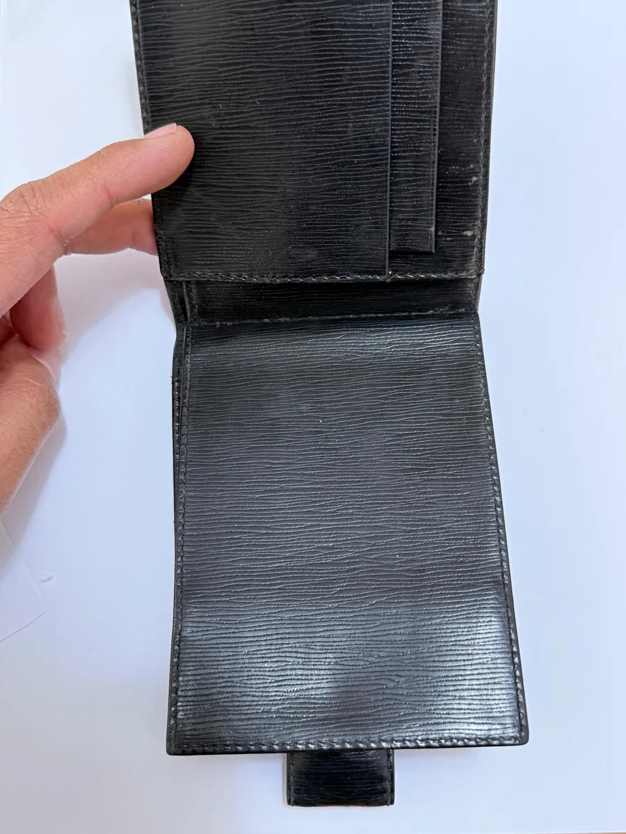 Carteira Victor Hugo Masculina Em Couro Preto