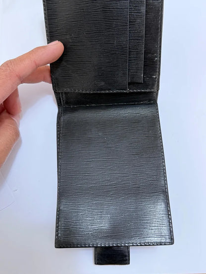 Carteira Victor Hugo Masculina Em Couro Preto