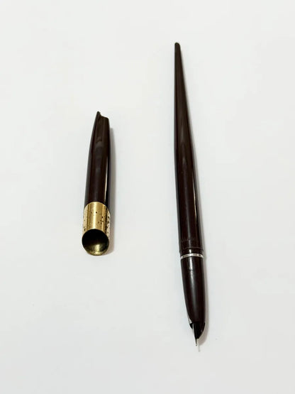 Caneta Antiga Sheaffer Made In Usa Marrom Marrom