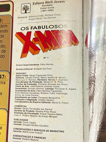 Hq Gibi Os Fabulosos X-men 1a Edição (1996) Equipe Azul