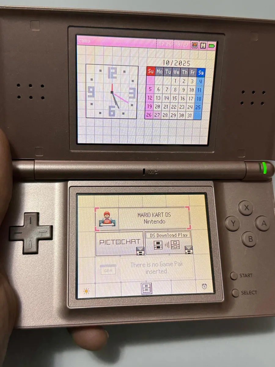 Nintendo Ds Lite Rosa + 4 Jogos Originais Super Mario Kart e outros