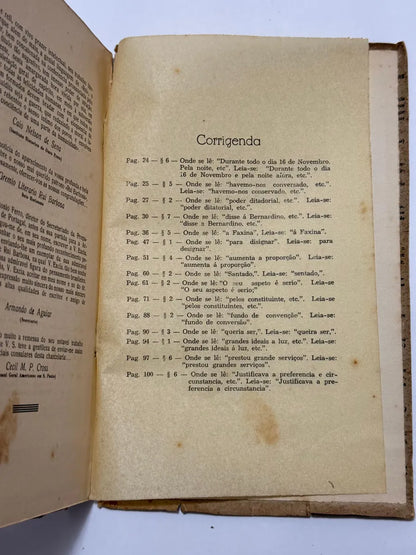 Livro Autografado Bernardino De Campos - Tavares Pinhão 1941