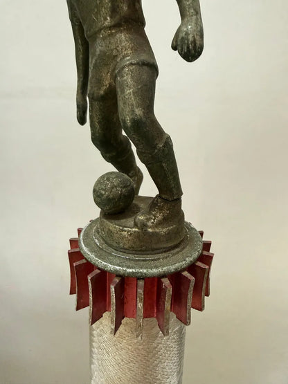 Troféu Antigo Futebol Piazza 39cm Coleção Anos 60/70