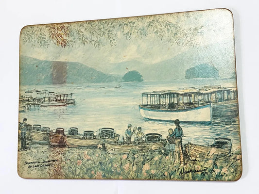 Placa Antiga Inglesa Arte De Alex Jawdokimow 1973 Bowness Inglaterra Antiga