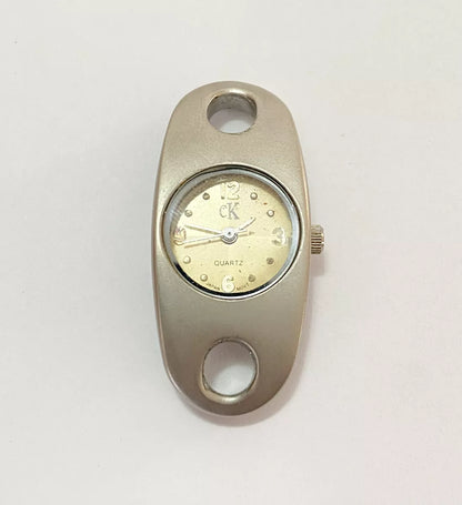 Relógio Antigo Ck Calvin Klein Oval Prata Quartz Japan