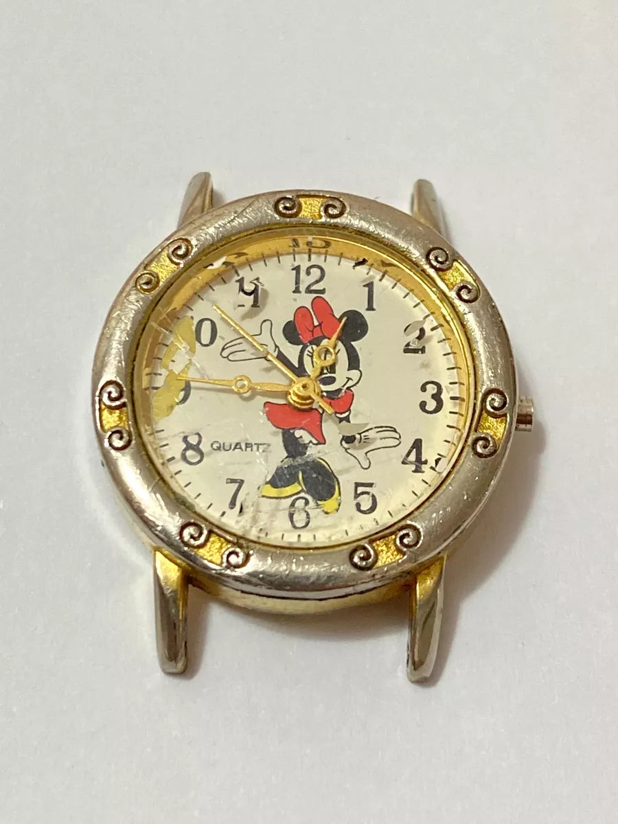 Relógio Antigo Raro Original Disney Minnie Quartz