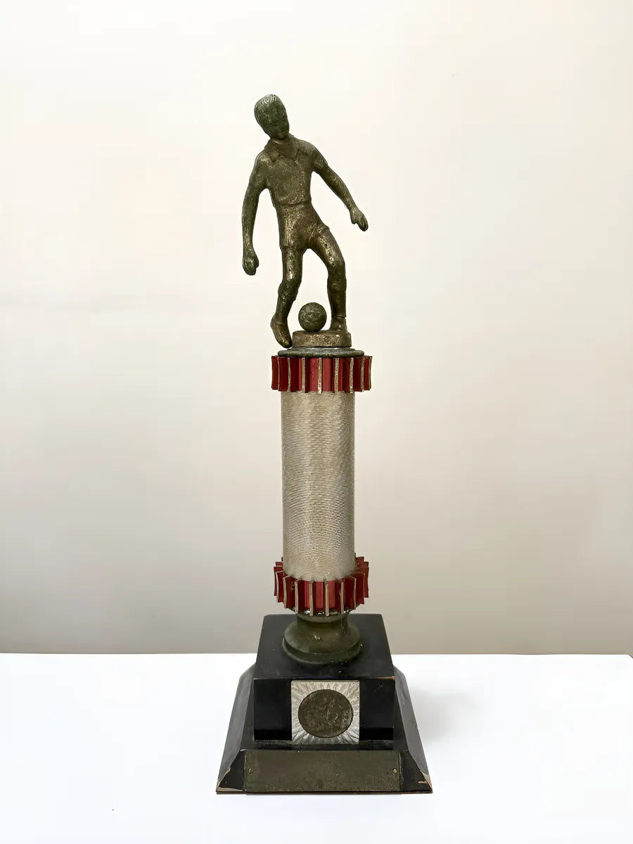 Troféu Antigo Futebol Piazza 39cm Coleção Anos 60/70