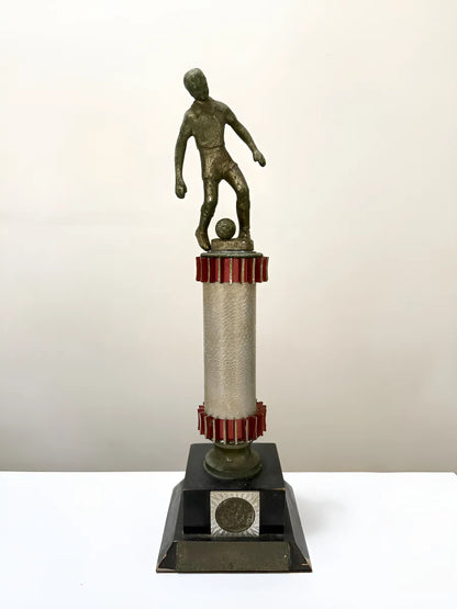 Troféu Antigo Futebol Piazza 39cm Coleção Anos 60/70
