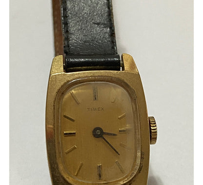 Relógio Antigo Timex Dourado Anos 60/70