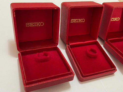 Caixa Porta Relógio Seiko Vermelha