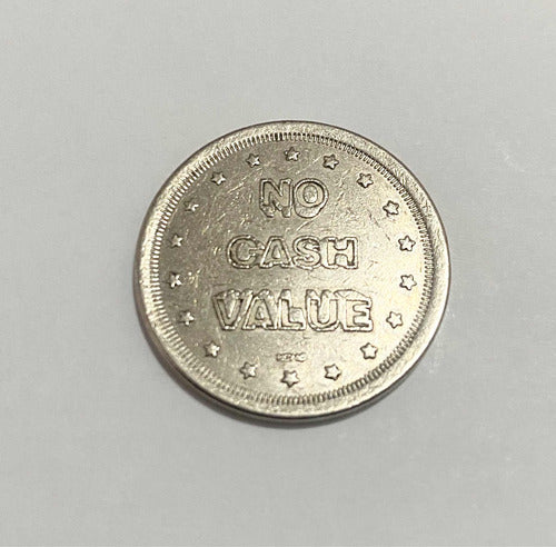 Token No Cash Value - Ficha Antiga De Fliperama