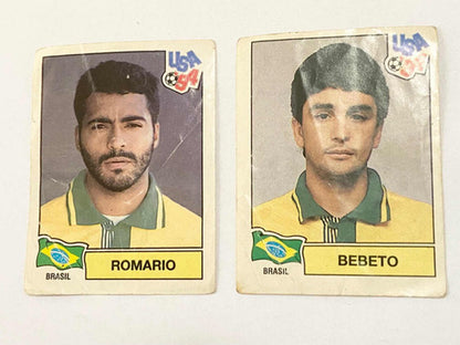 Antigas Figurinhas Brasil Romario E Bebeto Copa Do Mundo 94