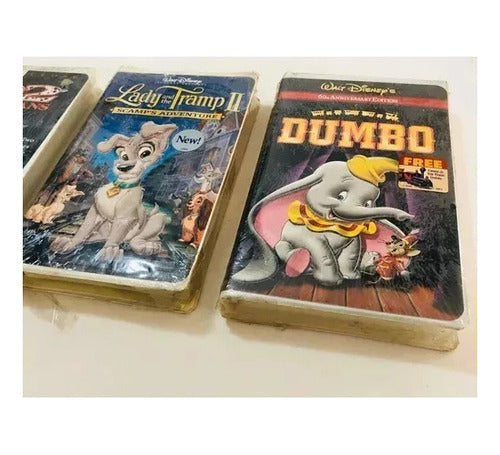 Fitas Vhs Disney Lacradas Antigas 3 Clássicos Originais