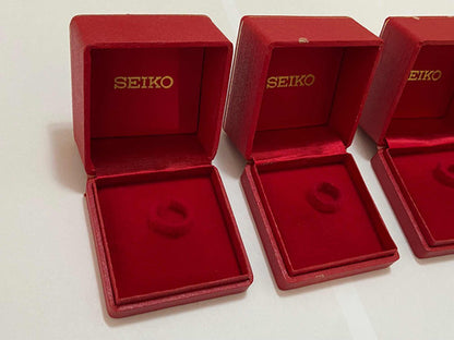 Caixa Porta Relógio Estojo Seiko Original Vermelho
