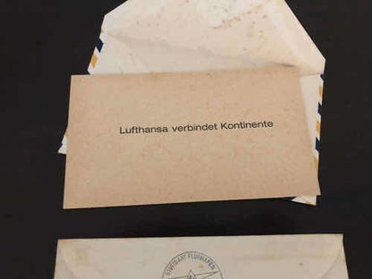 Envelopes Comemorativos Lufthansa Primeiro Voo 64-70 Antigos