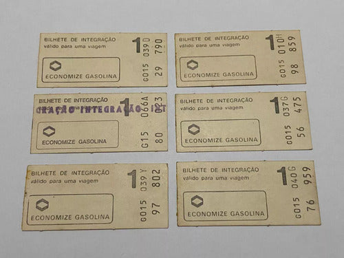 Bilhete Antigo Metro Sp - Lote 6