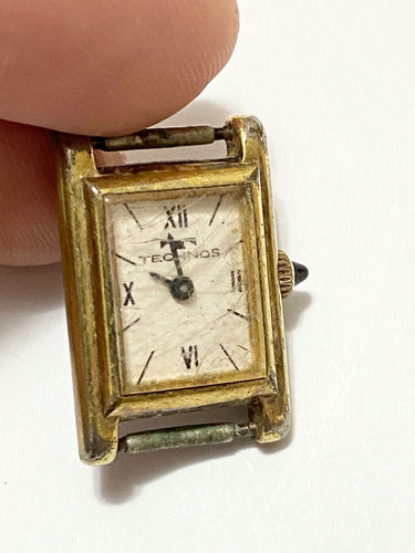 Relógio Antigo Technos A Corda Dourado