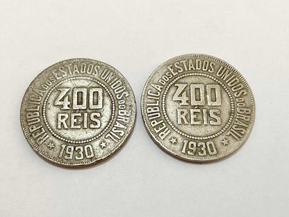 Antigas Moedas 400 Réis 1930