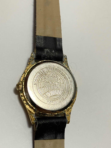 Relógio Antigo Mondaine Quartz Dourado Pzfm 059