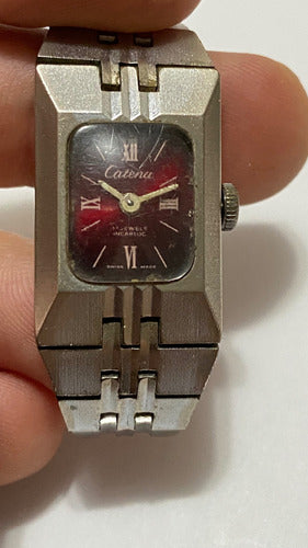 Relógio Antigo Suíço Catena 17 Jewels Incabloc