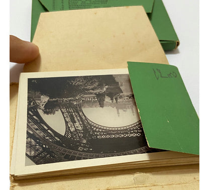 Lote Fotos Originais Antigas De Paris Souvenir Torre Eiffel