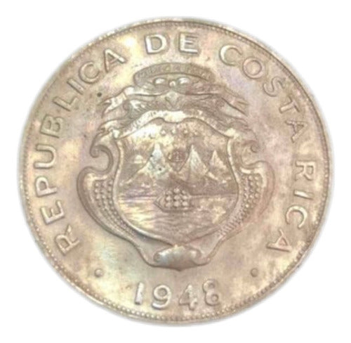 Moeda Antiga 1948 Costa Rica 1 Colon