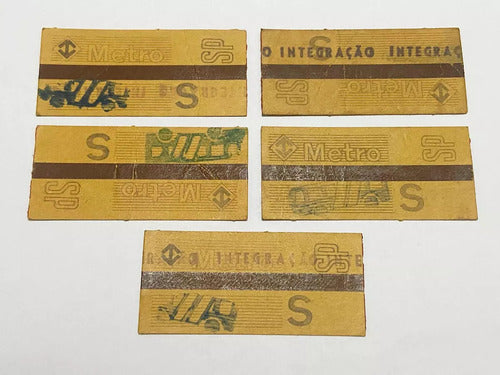 Bilhete Antigo Metro Sp - Lote 5