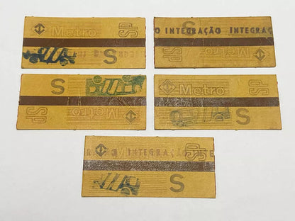 Bilhete Antigo Metro Sp - Lote 5
