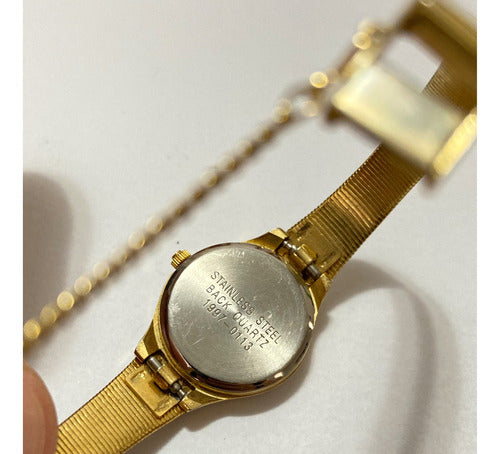 Relógio Antigo Oremte Quartz Dourado