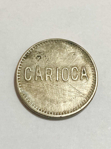 Ficha De Ônibus Antiga Carioca A.f. - Rara Coleção