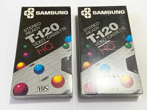 Fitas Antigas Vhs Lacradas Virgem Samsung T 120 Stereo Video