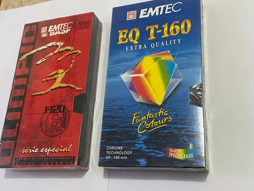 Fita Antiga Vhs Lacrada Virgem Emtc Basf E Emtec Eq T-160