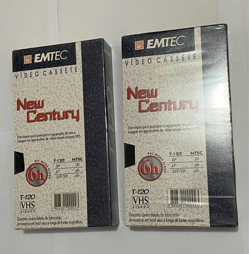 Antigas Fitas Vhs Lacradas Virgem Emtec New Century