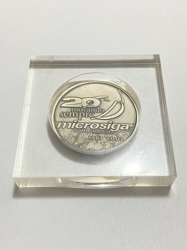 Medalha Antiga Casa Da Moeda Do Brasil Prata 900