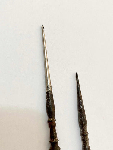 Abridor De Carta Antigo Punhal Cor Prata