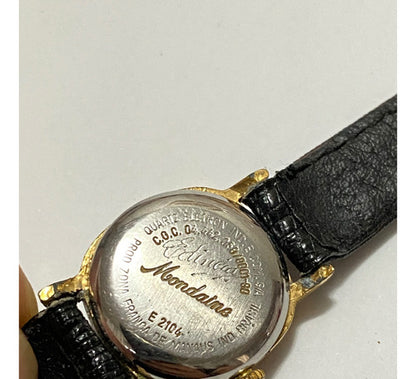 Relógio Antigo Mondaine Quartz Dourado