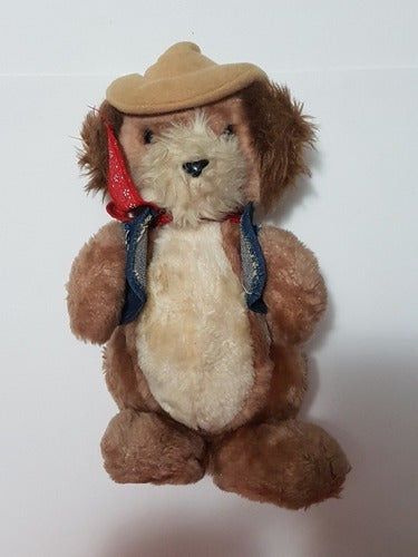 Antigo Urso Cachorro Cowboy Dakin 1981 Coreia 32cm