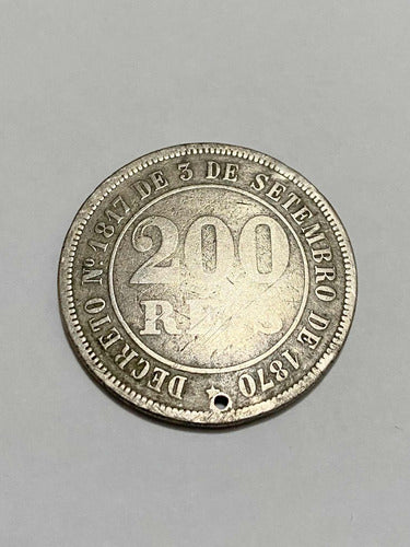 Antiga Moeda 200 Reis 74