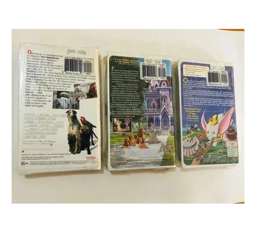 Fitas Vhs Disney Lacradas Antigas 3 Clássicos Originais