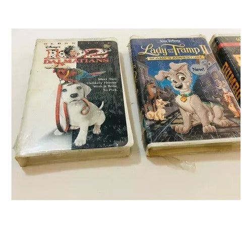 Fitas Vhs Disney Lacradas Antigas 3 Clássicos Originais