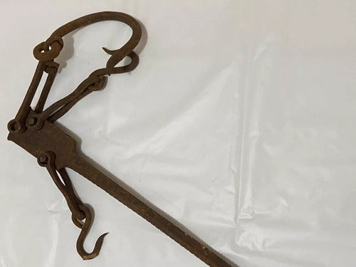 Balança Antiga Séc Xix De Ferro Varão 50kg
